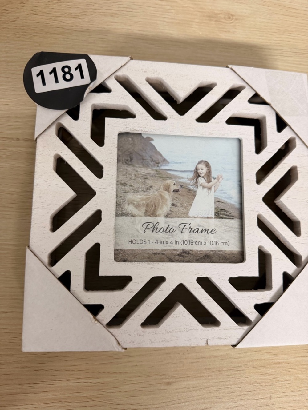 White Decorative Cutout Photo Frame - Home Accents